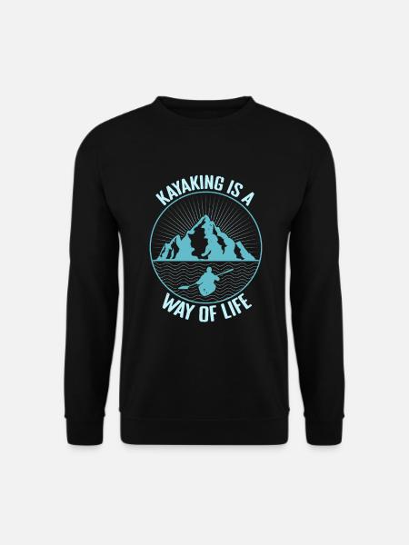 Kayak Gift Idea - Unisex Sweatshirt - black