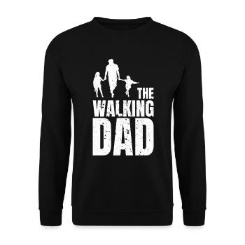 Le père qui marche Meilleur père dans le titre mondial Humour - Sweat-shirt Unisexe - noir - Devant - Alina (178cm) & Michal (187cm)