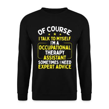 Occupational Therapy Occupational Therapist - Unisex Sweatshirt - black - Front - Alina (178cm) & Michal (187cm)