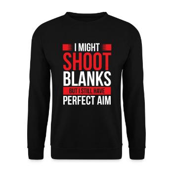 Vasectomy Shoot Blanks Abortion Vasectomies - Unisex Sweatshirt - black - Front - Alina (178cm) & Michal (187cm)