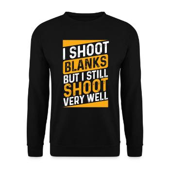 Vasectomy Surgery Shoot Blanks Swim Vasectomies - Unisex Sweatshirt - black - Front - Alina (178cm) & Michal (187cm)