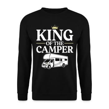 Camping Motorhome Campervan King - Sweat-shirt Unisexe - noir - Devant - Alina (178cm) & Michal (187cm)