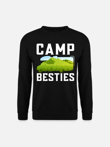 Camping Motorhome Campervan Camp - Unisex Sweatshirt - black