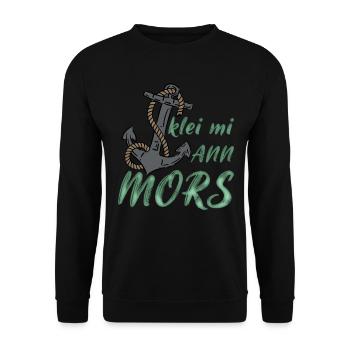 Klei mi ann Mors Ancre - Sweat-shirt Unisexe - noir - Devant - Alina (178cm) & Michal (187cm)