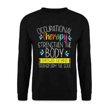 Occupational Therapy Assistant OTA Therapy - Unisex Sweatshirt - black - Front - Alina (178cm) & Michal (187cm)