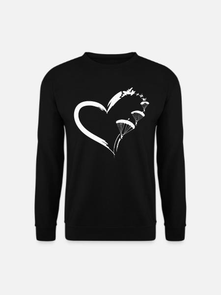 Skydiving Parachute Paraglide - Unisex Sweatshirt - black