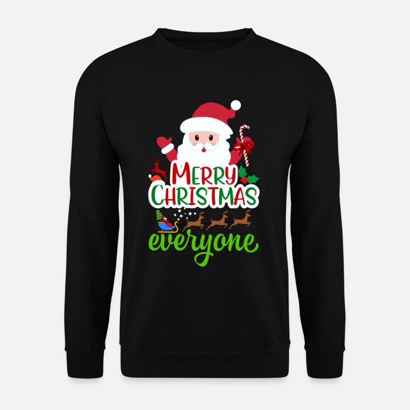 Weihnachten, Weihnachten, Weihnachten, Weihnachten - Unisex Pullover - Schwarz