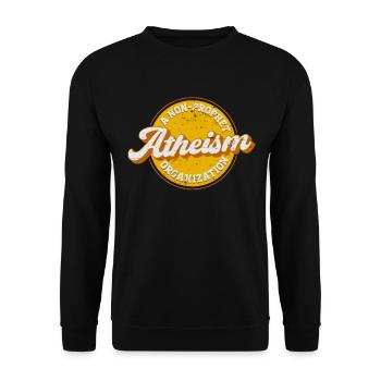 Atheism Atheism A Non Prophet Organization - Unisex Sweatshirt - black - Front - Alina (178cm) & Michal (187cm)