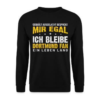 Dortmund Fan - Unisex Pullover - Schwarz - Vorne - Alina (178cm) & Michal (187cm)