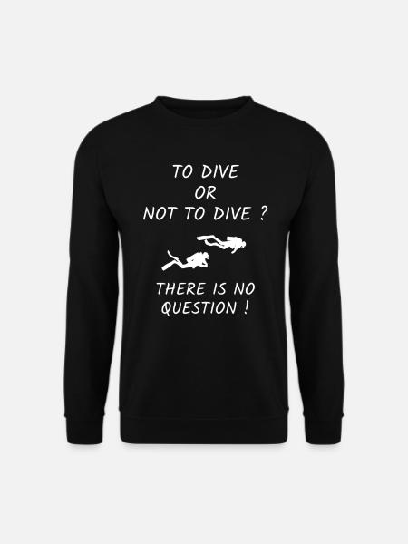 Tauchen Taucher Tauchsport Wassersport - Unisex Pullover - Schwarz