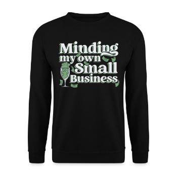 Pdg d’entrepreneur s’occupant de ma propre petite entreprise - Sweat-shirt Unisexe - noir - Devant - Alina (178cm) & Michal (187cm)