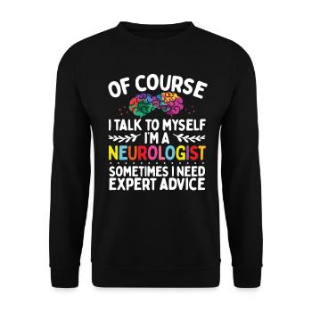 Neurologist Brain Surgery Brain Scan - Unisex Pullover - Schwarz - Vorne - Alina (178cm) & Michal (187cm)