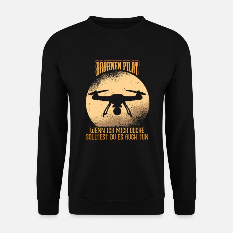 Drohne Drohnen Pilot - Unisex Pullover - Schwarz