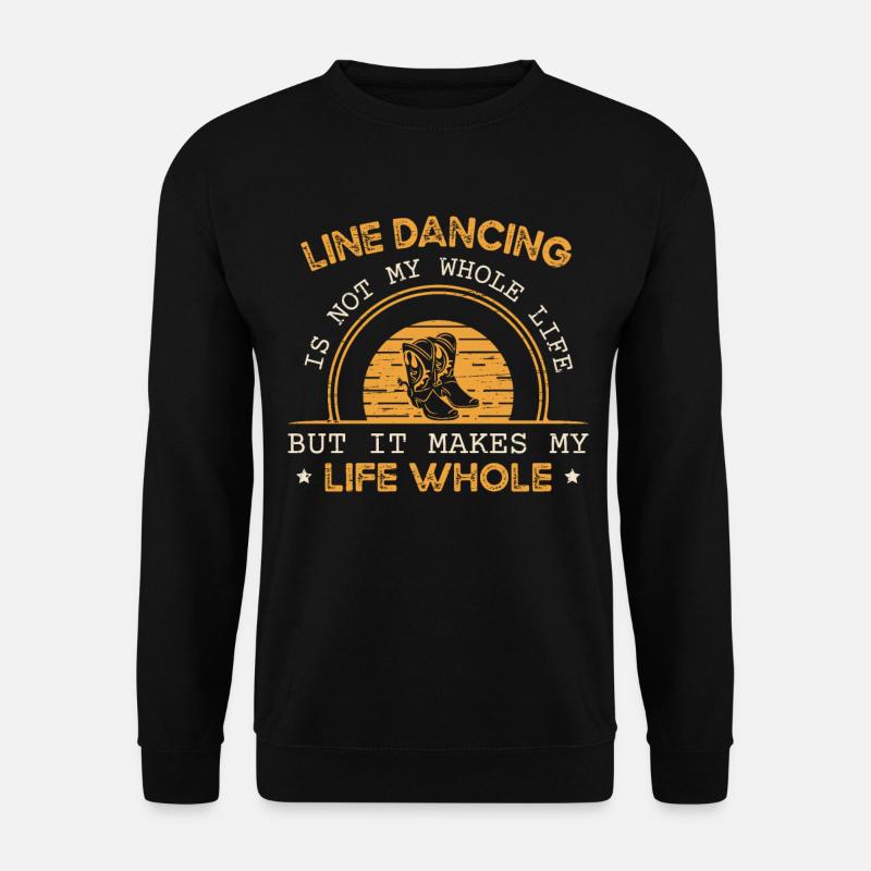 Line Dancing Linedance - Unisex Sweatshirt - black