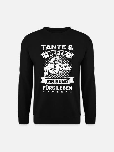 Tante Neffe Patin Patentante Taufe Geschenkidee - Unisex Pullover - Schwarz