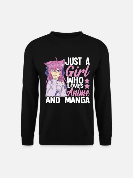 Anime Girl Manga Kawaii Cadeau - Sweat-shirt Unisexe - noir