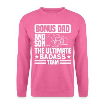 Beau-père Bonus Papa Bonus Père Cadeau - Sweat-shirt Unisexe - rose - Devant