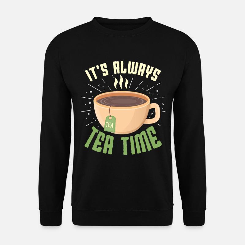 Teedesign für Teeliebhaber - Unisex Pullover - Schwarz