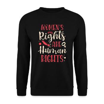 Feminism Design for a Feminist - Unisex Sweatshirt - black - Front - Alina (178cm) & Michal (187cm)