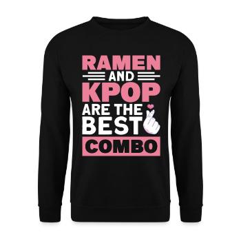 Kpop Music Kpop Fan Kpop Merch Gift - Unisex Sweatshirt - black - Front - Alina (178cm) & Michal (187cm)