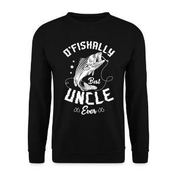 Uncle Design for a Uncles - Unisex Sweatshirt - black - Front - Alina (178cm) & Michal (187cm)
