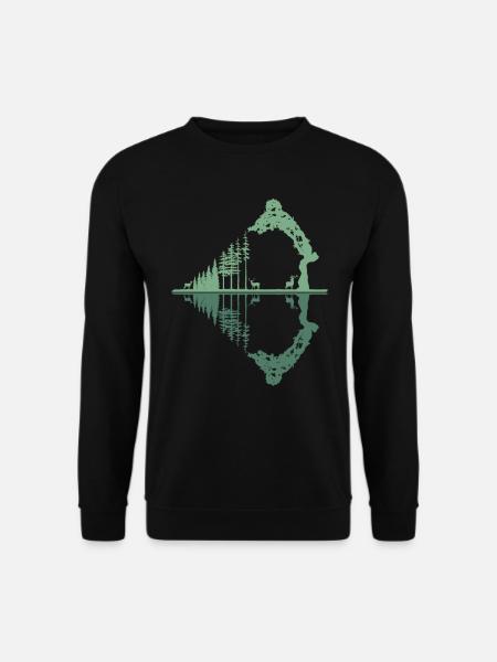 Bogenschütze Bogenschießen Bogensport Vintage - Unisex Pullover - Schwarz
