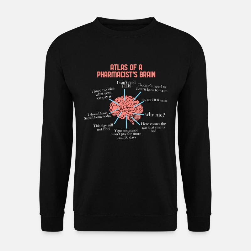 Pharmacist Brain Tech Medical Pharmacy - Unisex Sweatshirt - black