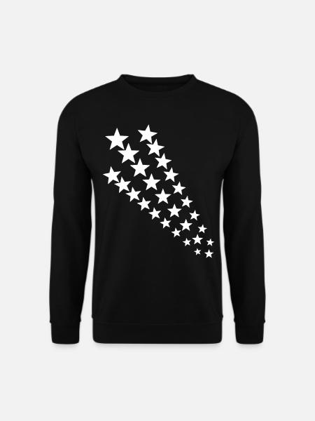 Starry tail in white - Unisex Sweatshirt - black