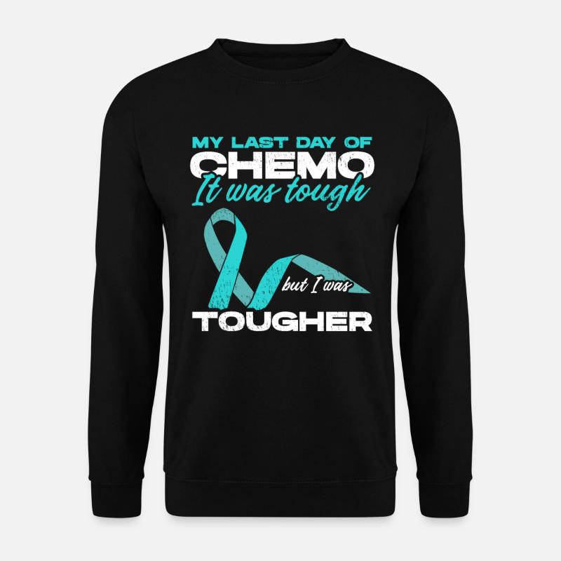 Krebs Chemo Therapie Chemo Mein letzter Tag der Chemo - Unisex Pullover - Schwarz