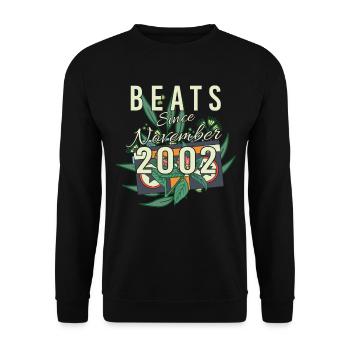 Cadeau rétro en novembre 2002 - Sweat-shirt Unisexe - noir - Devant - Alina (178cm) & Michal (187cm)