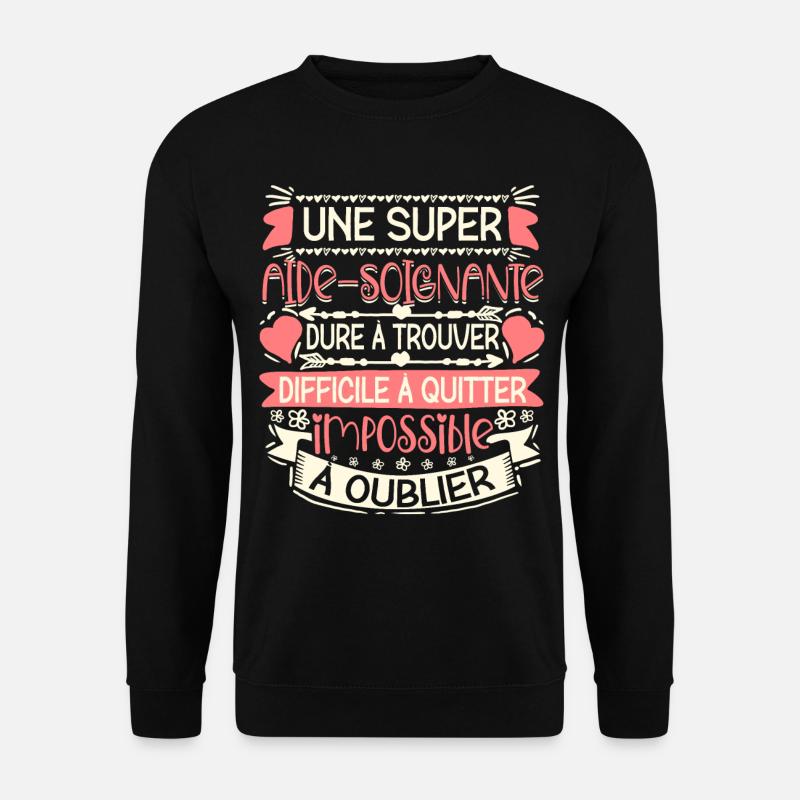 Aide Soignante Aides Soignants - Sweat-shirt Unisexe - noir