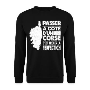 Corse - Sweat-shirt Unisexe - noir - Devant - Alina (178cm) & Michal (187cm)