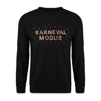 Carnaval Carnaval Confetti Cadeau - Sweat-shirt Unisexe - noir - Devant - Alina (178cm) & Michal (187cm)