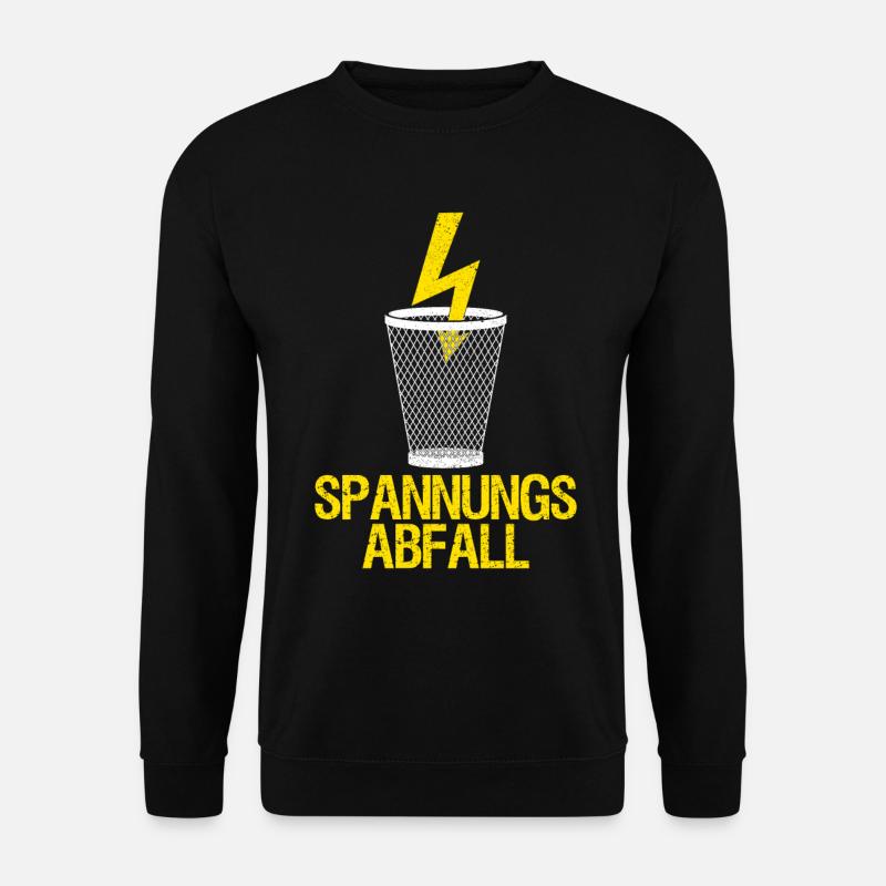 Elektriker Elektroniker Elektrotechniker Strom - Unisex Pullover - Schwarz