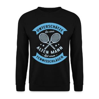 Tennis - Unisex Pullover - Schwarz - Vorne - Alina (178cm) & Michal (187cm)