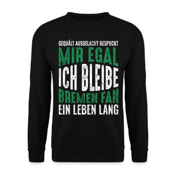 Bremen | Bremen Fan - Unisex Pullover - Schwarz - Vorne - Alina (178cm) & Michal (187cm)