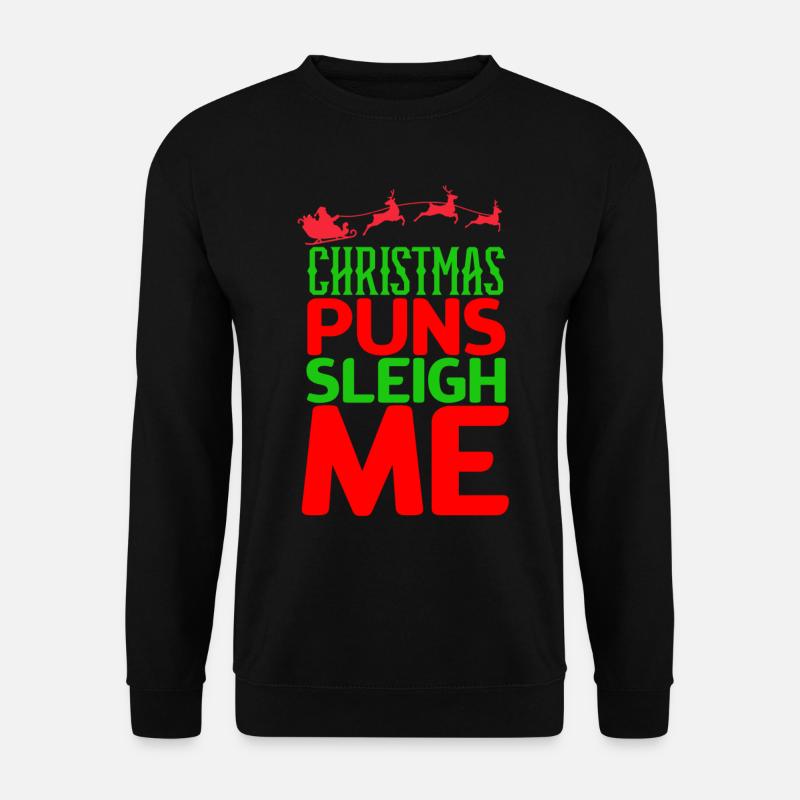 Weihnachten, Weihnachten, Weihnachten, Weihnachten - Unisex Pullover - Schwarz
