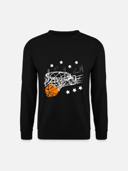 Basketball Geschenk Sport Korb Rebound B-Ball - Unisex Pullover - Schwarz
