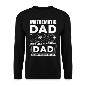 Mathematik Nerd Algebra Geometrie Formel Mathe - Unisex Pullover - Schwarz - Vorne - Alina (178cm) & Michal (187cm)