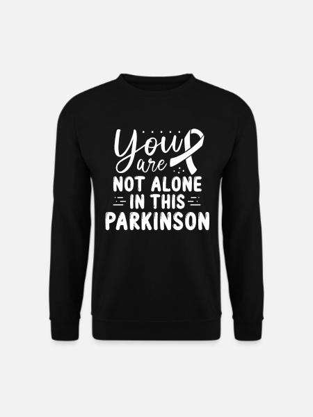 Parkinson Awareness White Ribbon - Unisex Pullover - Schwarz