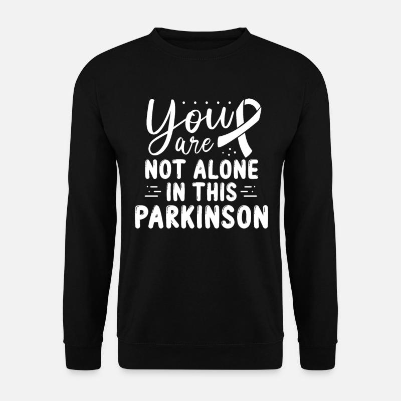 Parkinson Awareness White Ribbon - Unisex Pullover - Schwarz