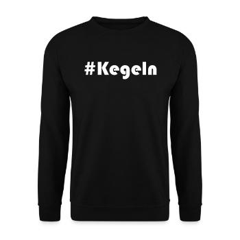 Kegeln - #Kegeln - Unisex Pullover - Schwarz - Vorne - Alina (178cm) & Michal (187cm)