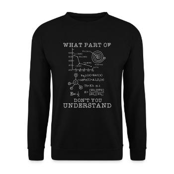Biology Chemistry Students Gift - Unisex Sweatshirt - black - Front - Alina (178cm) & Michal (187cm)