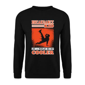 Breakdance Kid Breakdance Kinder Breakdance - Unisex Pullover - Schwarz - Vorne - Alina (178cm) & Michal (187cm)