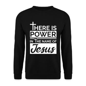 Jésus dit Jésus Jésus Croix Jésus Chemise - Sweat-shirt Unisexe - noir - Devant - Alina (178cm) & Michal (187cm)