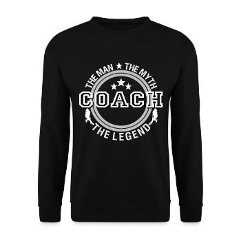 Field Hockey Coach Field Hockey Player - Unisex Sweatshirt - black - Front - Alina (178cm) & Michal (187cm)