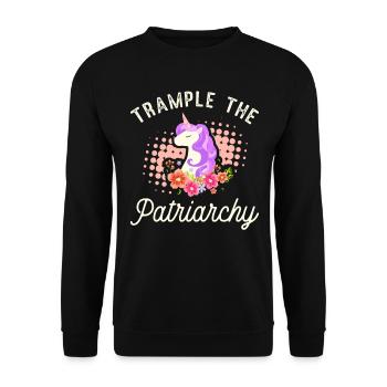 Feminism Design for a Feminist - Unisex Sweatshirt - black - Front - Alina (178cm) & Michal (187cm)
