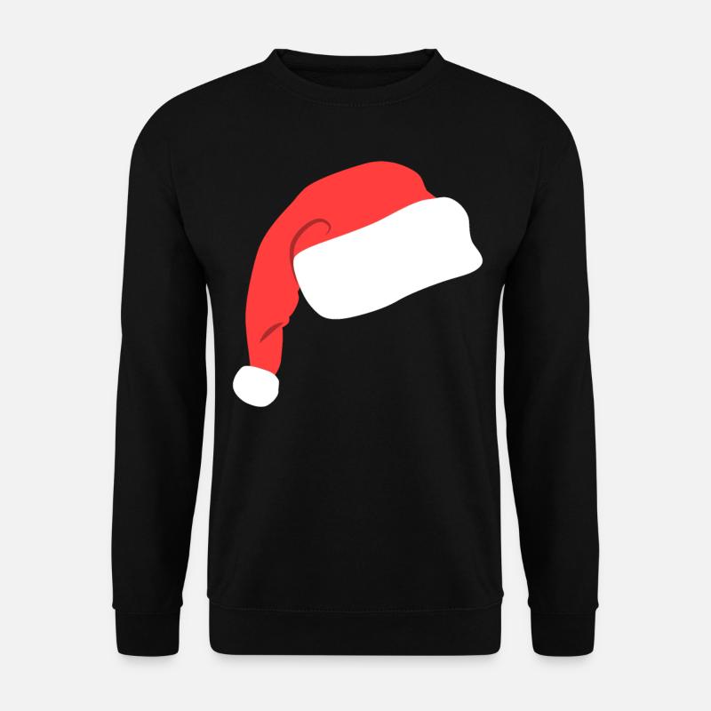Funny Santa Hat - Unisex Sweatshirt - black