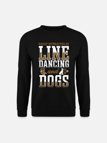 Line Dancing Linedance Line Dance - Unisex Sweatshirt - black