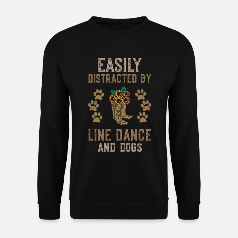 Line Dancing Linedance Line Dance - Unisex Pullover - Schwarz